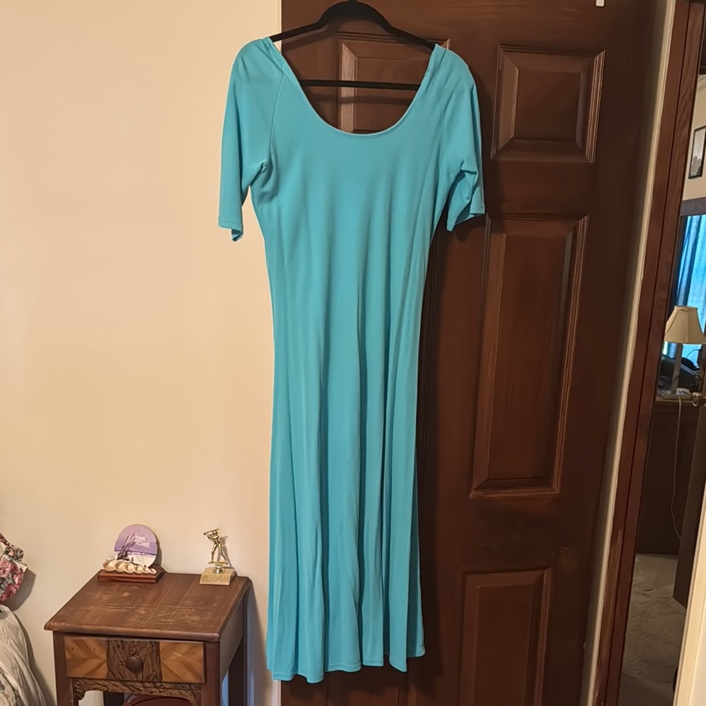 Elegant Blue Women's Dress